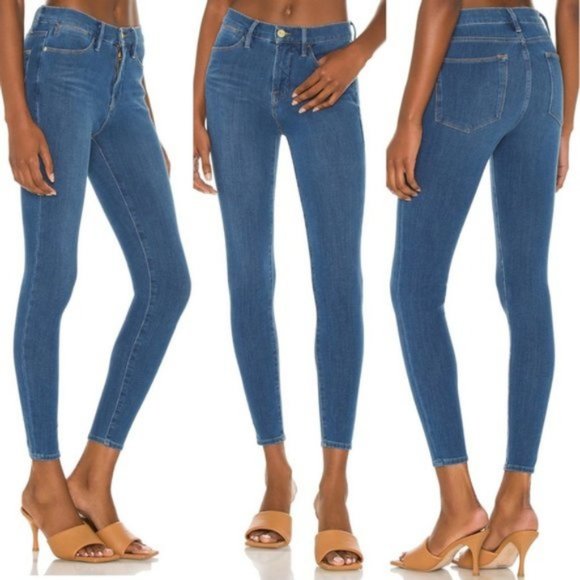 Frame Denim Women's High Rise Blue Jeans - Picture 1 of 7